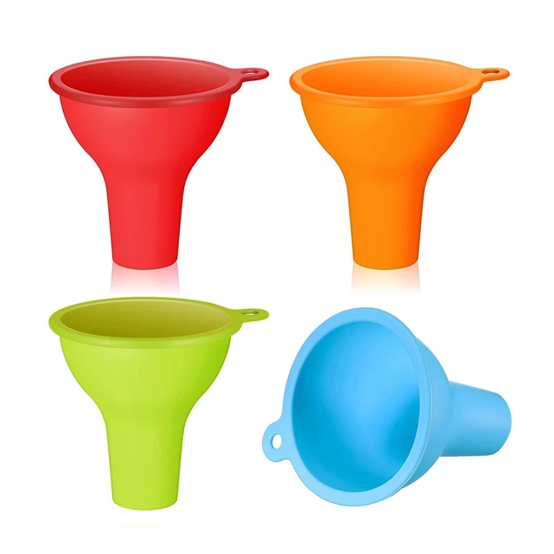 Аксессуары для кухонных гаджетов оптовая продажа силиконовая воронка большого калибра многофункциональная широкополая масляная фильтр утечки масла