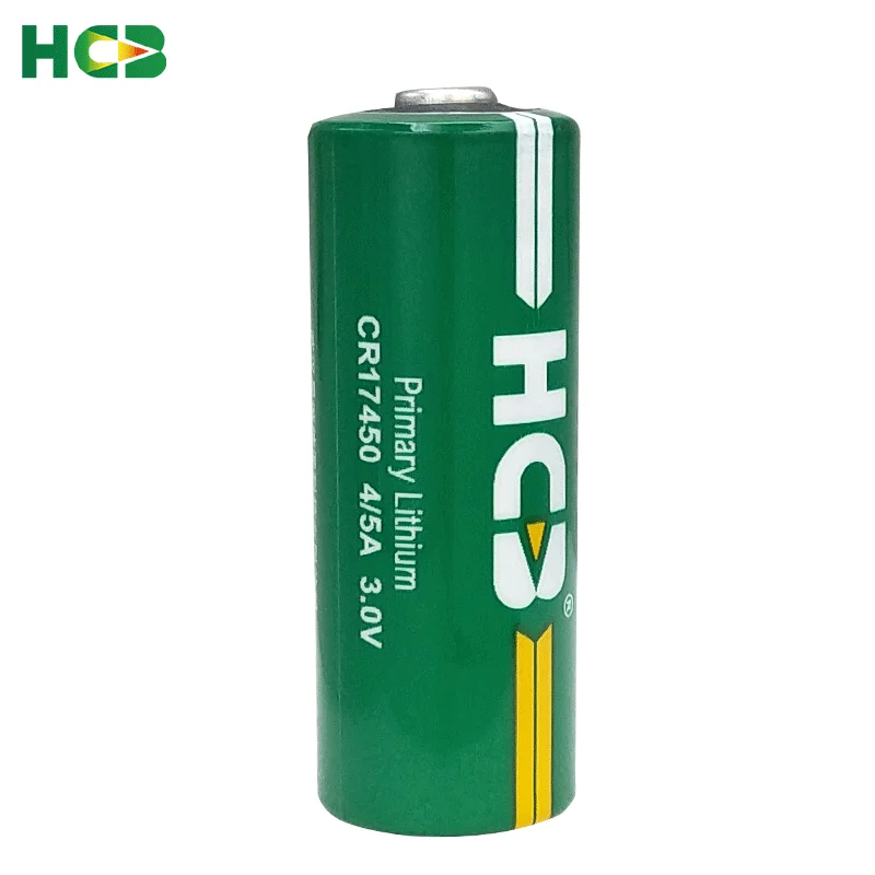 HCB CR17450 3V 2400mAh Primary lithium battery For Water meter smoke alarm PLC servo IoT Device And Bluetooth