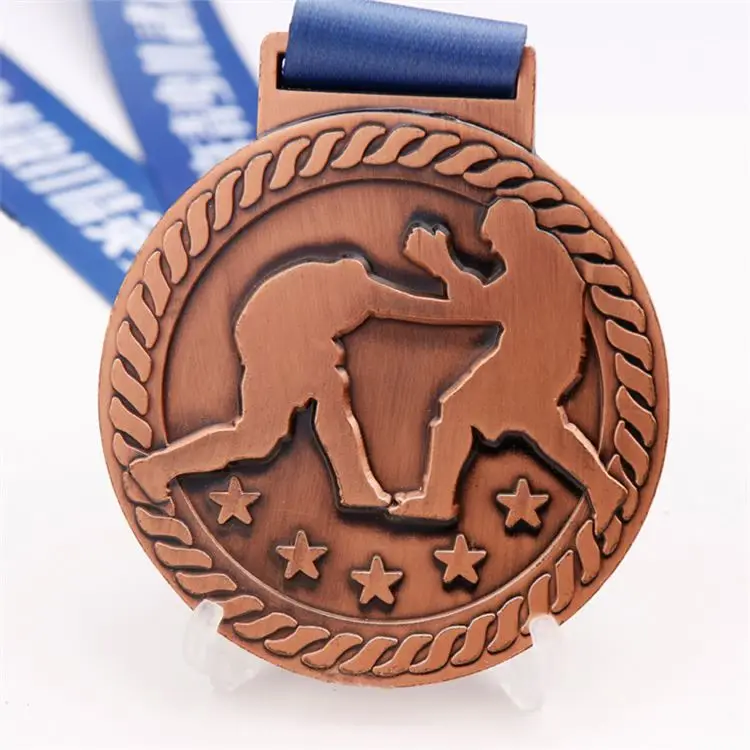 Custom 3d Metal Soccer Baseball Football Medal Award Custom Sports Medals and Ribbons
