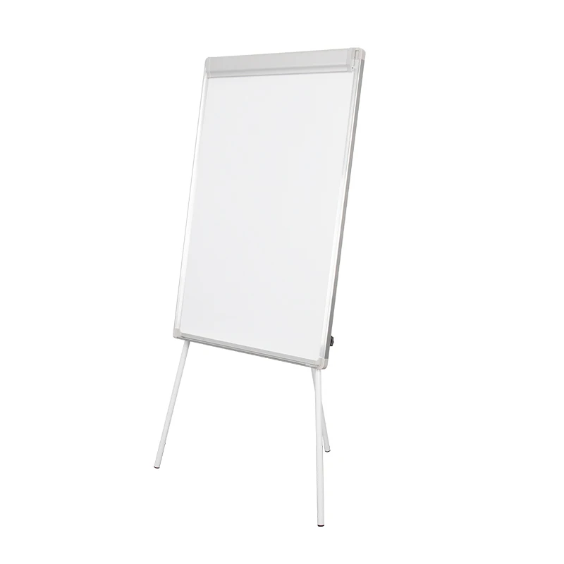 2024 New mobile flip chart magnetic art easel aluminum frame double sided dry erase whiteboard for office school