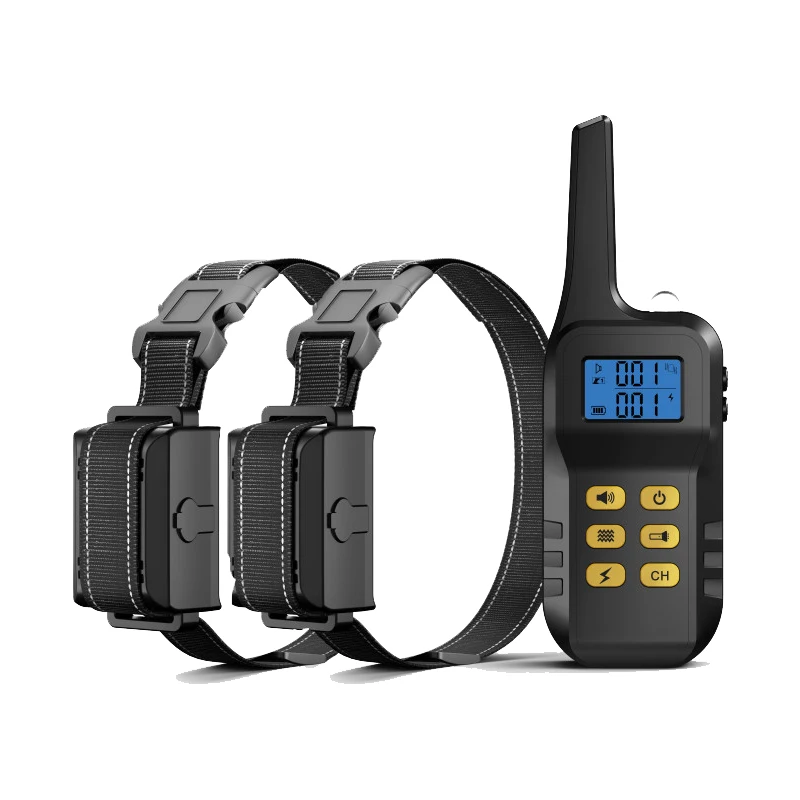Dual 2 In 1 Remote Dog Training Collar And Electric Beeper Shock Dog Collar Control Electric Dog Training Collar