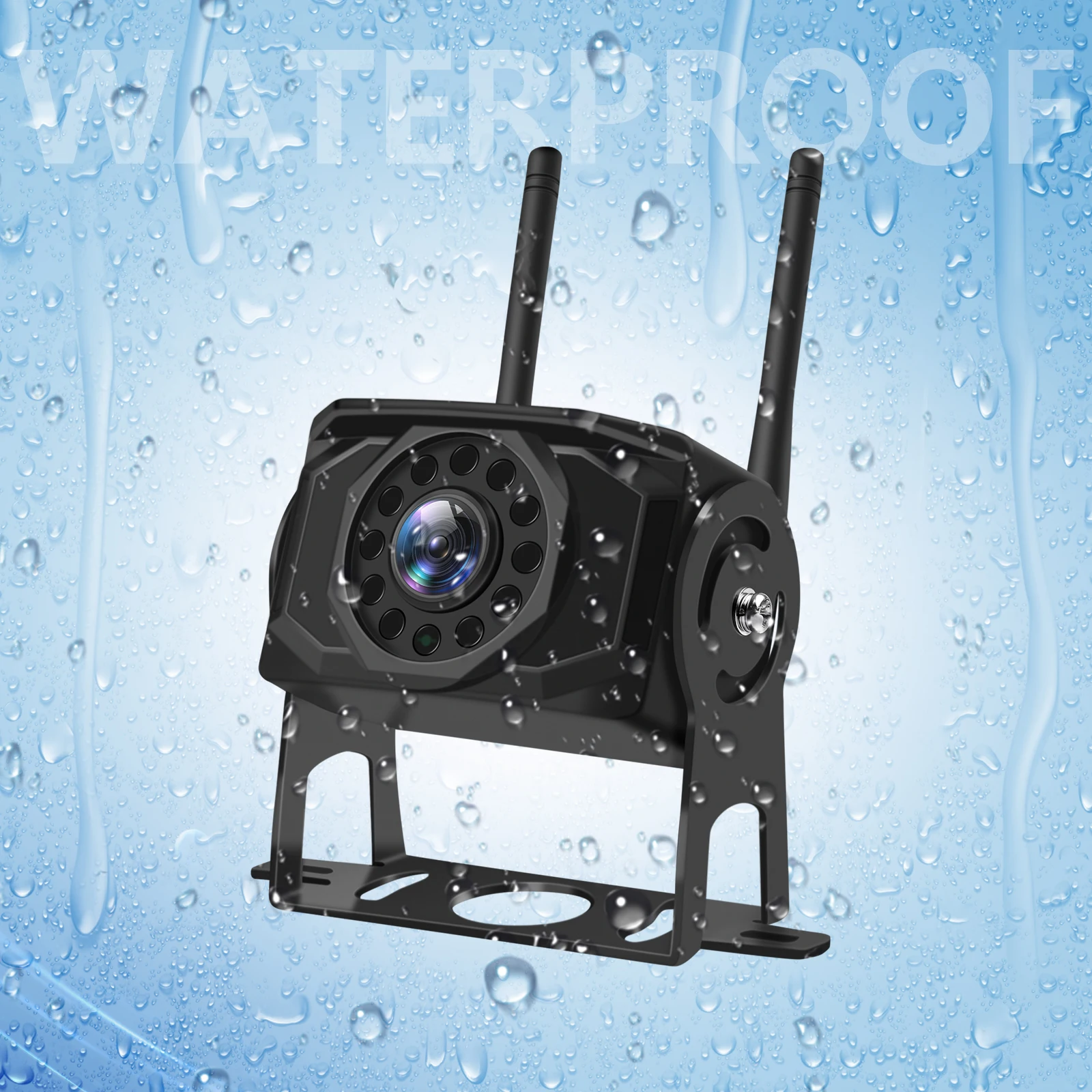 AHD 1080P Wireless IPS 7 Inch Car Monitor Rear View Reverse Camera Driving Kit with Stable Digital Signal Auto Parking