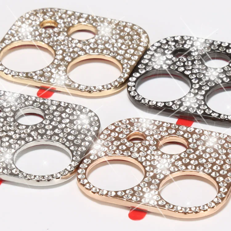 9H Tempered Glass Screen Protector 3D Diamond Bling Camera lens Protector For iPhone 12 13 Pro Max