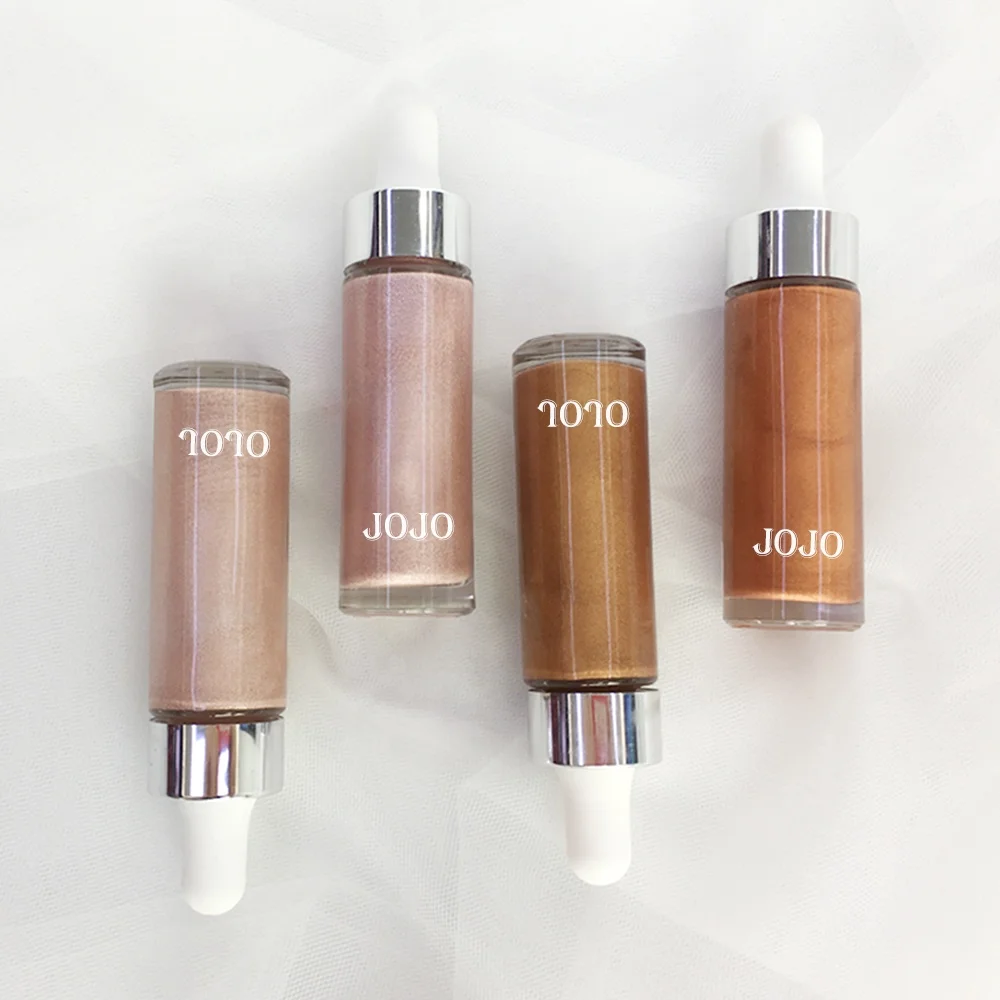 New product private label liquid highlighter makeup no logo shimmer body highlighter