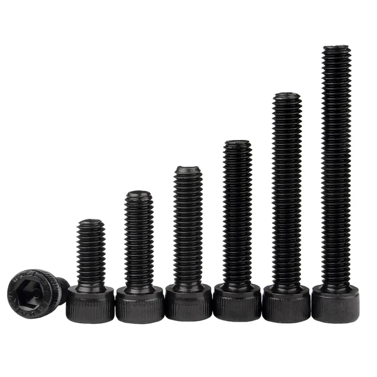 M10 M12 M14 M16 M18 M20 M22 M24 DIN912 Grade 12.9 Black Cap Head Bolts Full Partial Thread Fine Thread Socket Head Allen Screws
