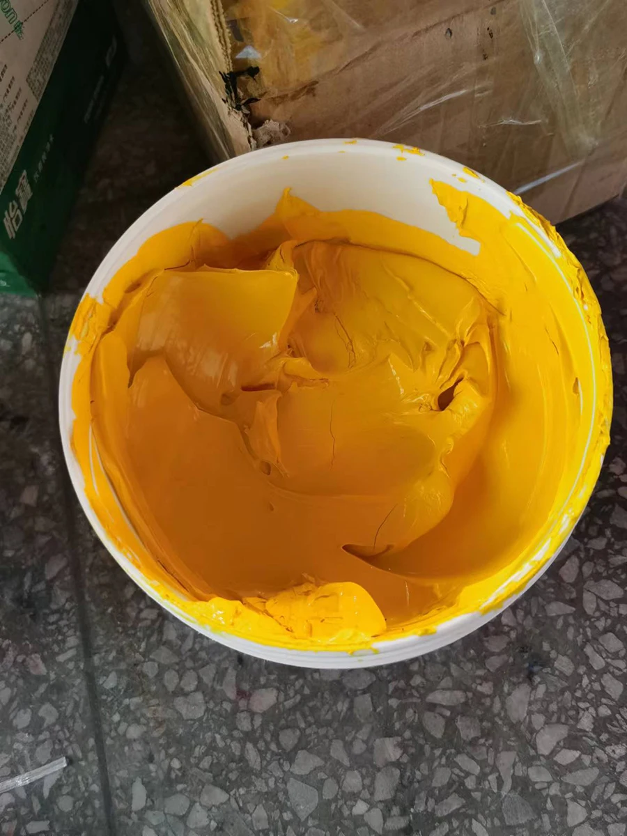 Hot Sales Silk Screen Print Silicone rubber inks Color inks Fluorescent Orange COLOR  PRINTING INKS Pigments Color Paste