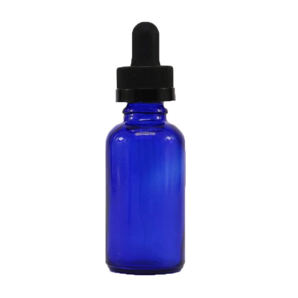 Luxury 15 20 30 50 ml 100 g empty blue green amber skin care frosted packaging dropper essential oils glass bottles 10ml