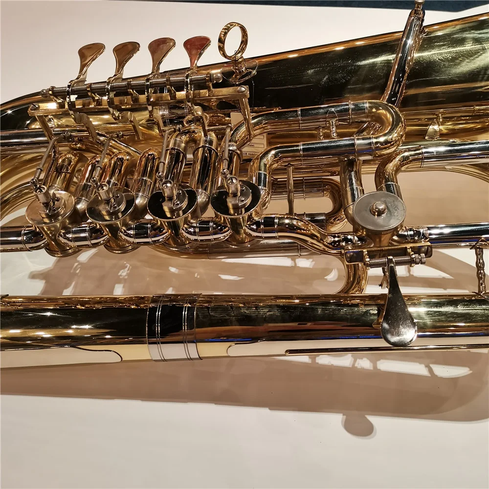 4x4 F key tuba 4 вращающиеся клапаны