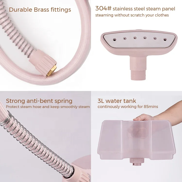 2023 new model professional use ironing equipment 2200W powerful 3L large capacity vertical standing clothes garment steamer