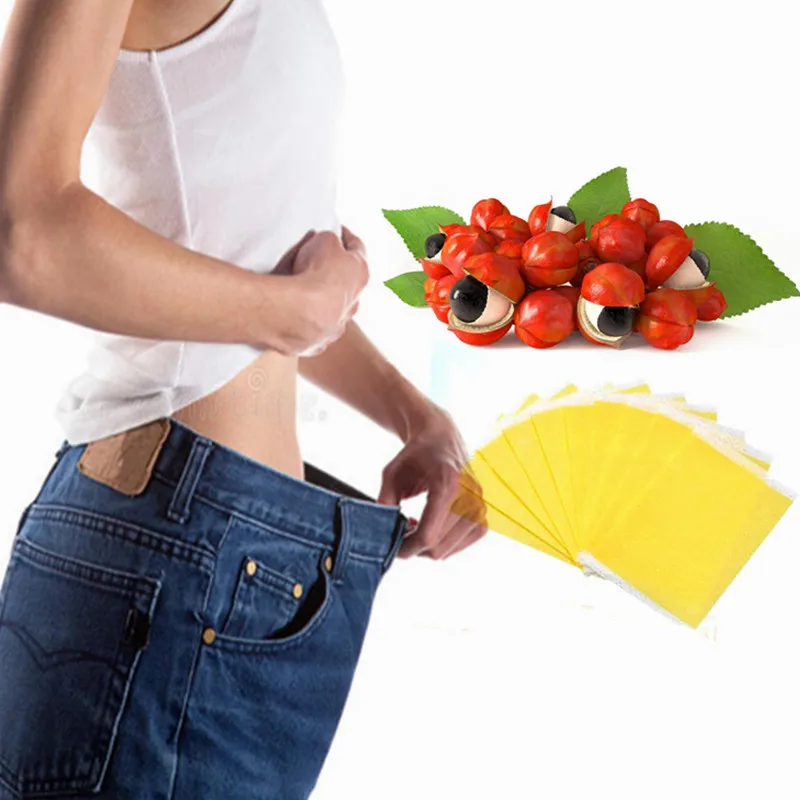 10pcs/bag  New Guarana Super Fruit Slim Slimming Weight Loss Burning Belly Fat Cellulite Burner Detox Patch  Diet Products