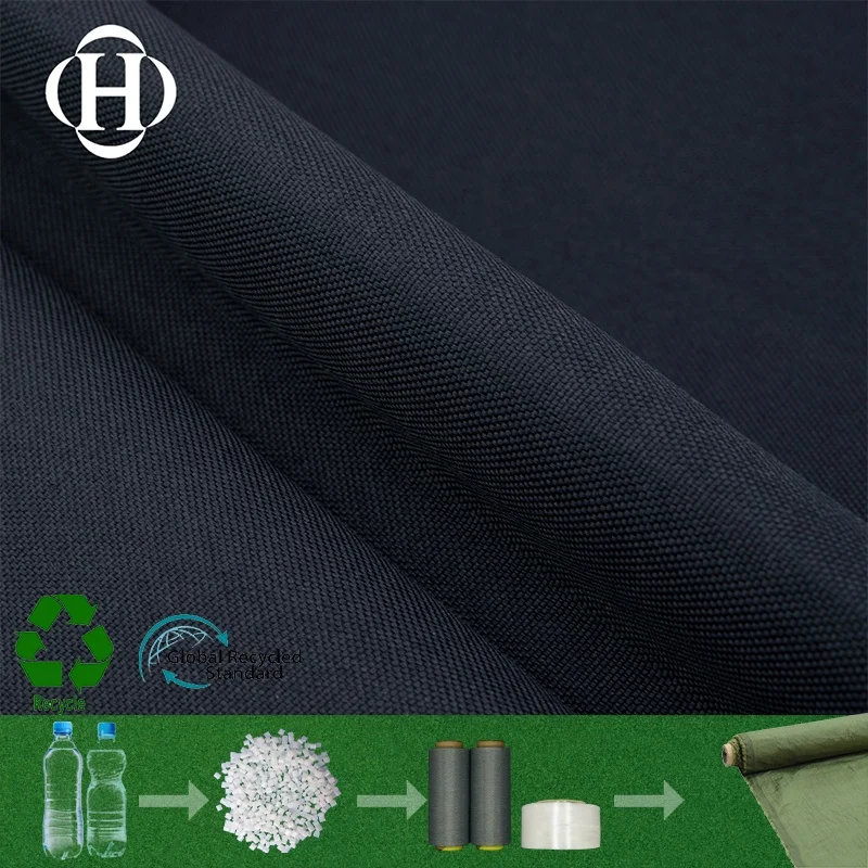 RPET / Repreve / Recycled Polyester Fabric  Bag Fabric PU Waterproof Fabric