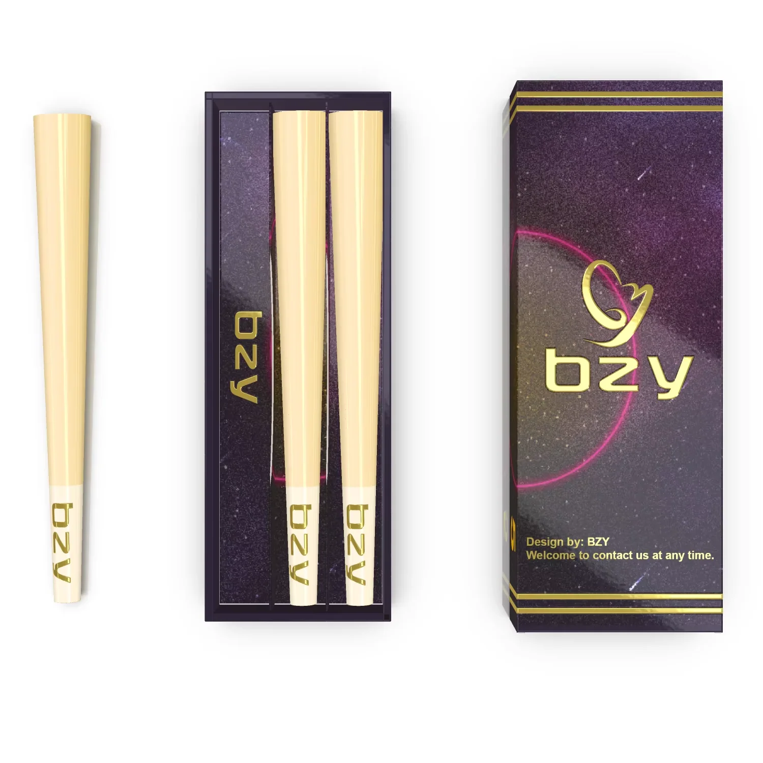 Custom Pre Smell Proof Black Roll Magnet Flip Cover Packaging Paper Box