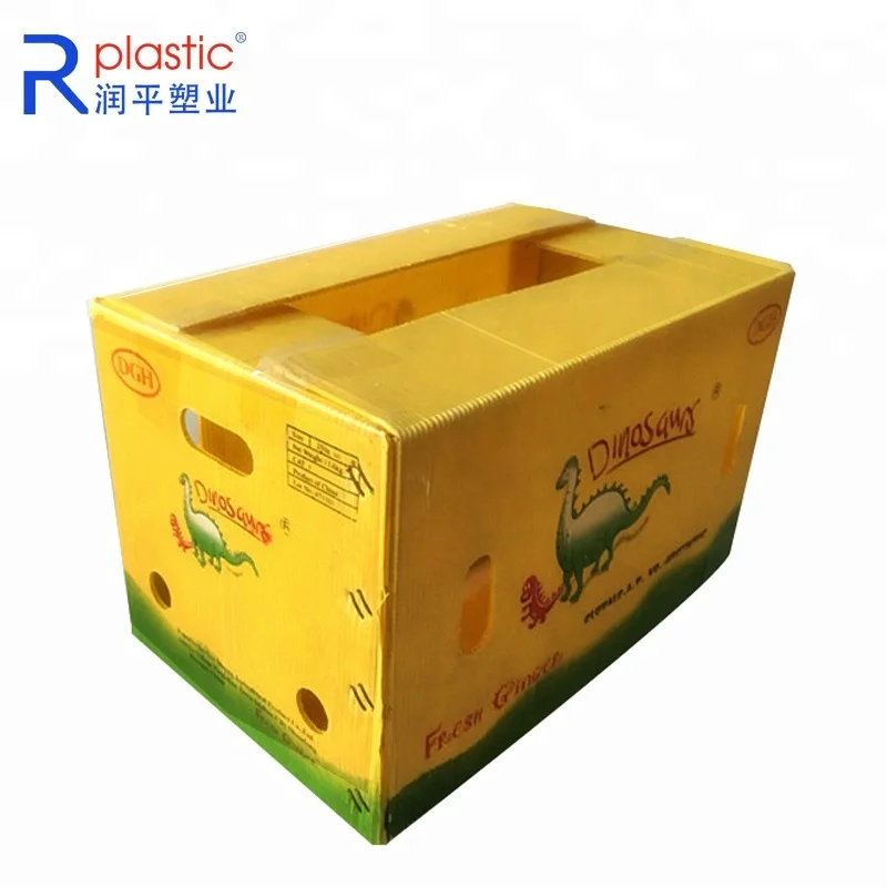 Factory Sale Excellent Custom pp corrugated plastic box for vegetable and fruit