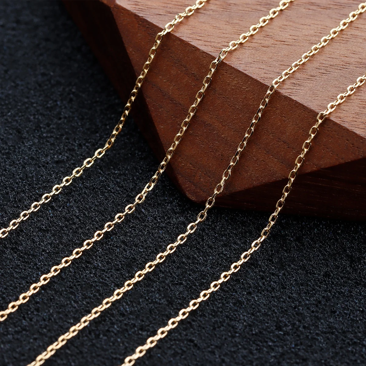 Старинные 18K позолоченные Diy колье-чокер тонкая цепочка для женщин модное ювелирное изделие изготовления аксессуаров и C65 3