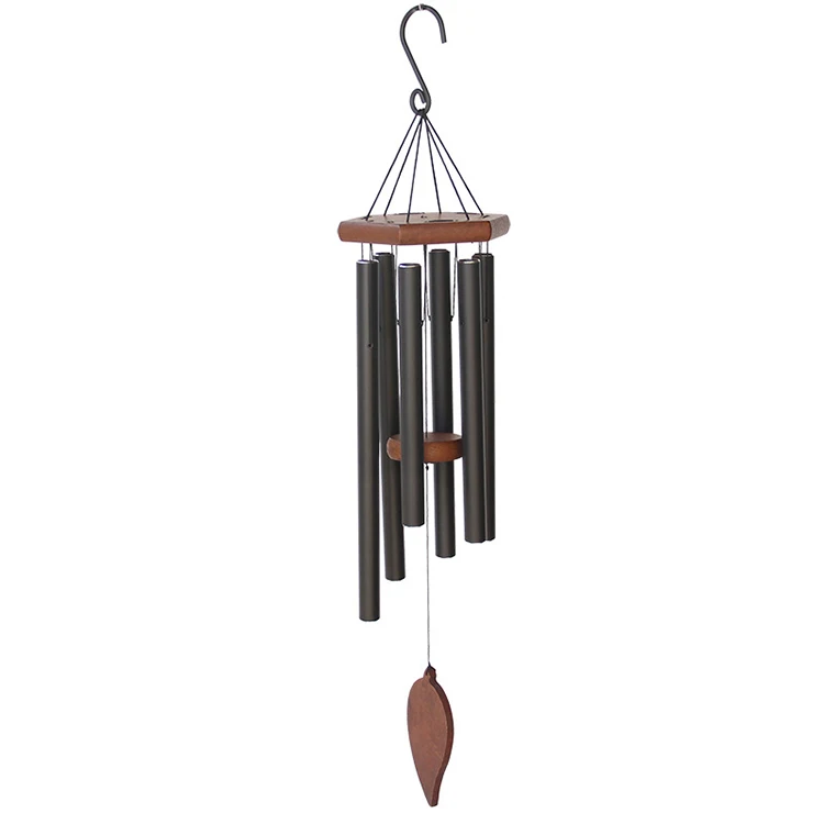 30 Inch Music Metal 6 Pipe Wind Chime Outdoor Yard Garden Patio Decoration Creative Gift Aluminum Tubes Metal Wind Chimes