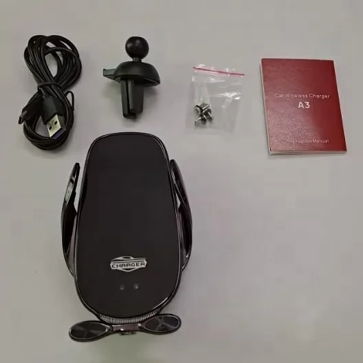 2022 New Arrival Universal Infrared Sensor Car Charger Wireless Phone Holder For Iphone 12 15W Fast Car Wireless Charger