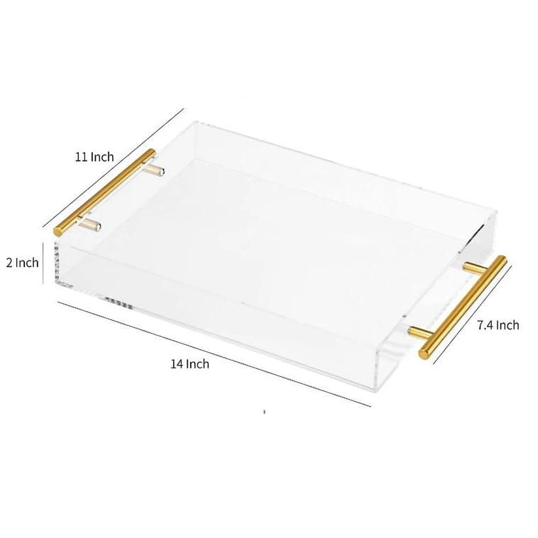 Ottoman Tray Large Acrylic Tray Clear Perspex Acrylic Tray Customized