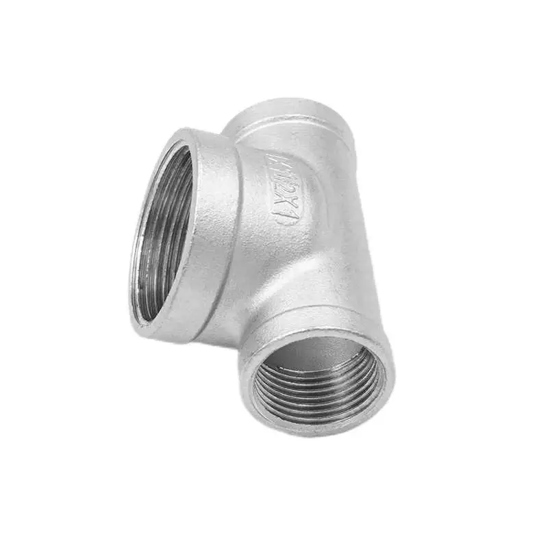 304 stainless steel large tee in the middle of the large two sides of the small tee reducing diameter of the inner wire direct