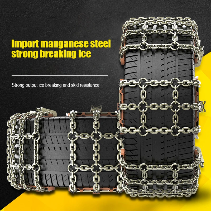 Anti Slip Tire Chain Snow Skid Chains for Cars galvanized snow tire chains steel for anti-skid