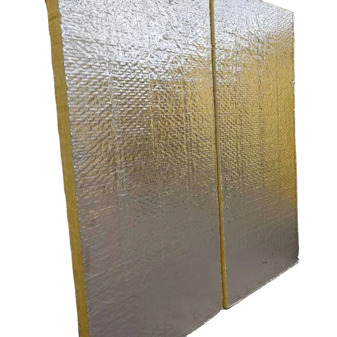 
Fiberglass insulation board glasswool roll fiber glass wool with aluminium foil 