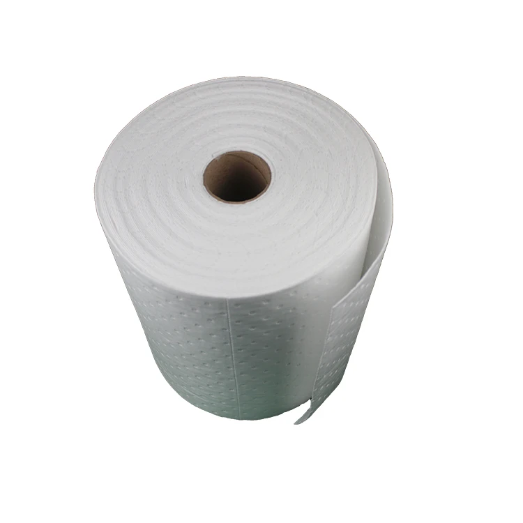 Eco-friendly 15inch * 50feet perforated oil only spill absorbent rolls