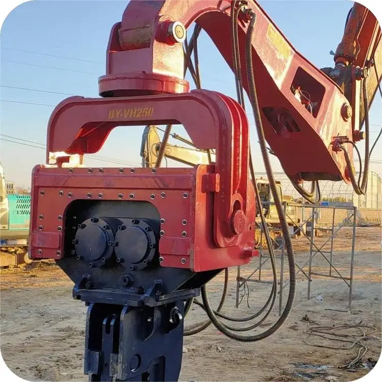 Steel Column foundation construction Hydraulic Crushing Drilling Pile Driver Hydraulic Vibration Hammer
