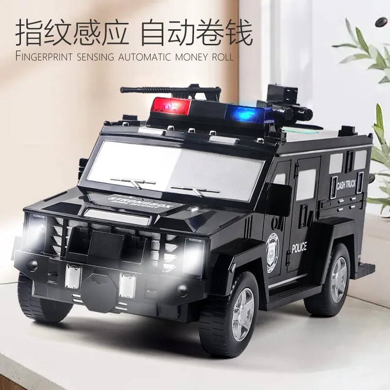 Baby Finger Print Truck Car Saving Coin Piggy Bank Automate Cash Roll Money Box Password Music Toys Manufacturers