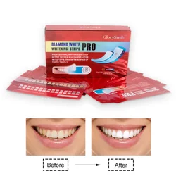 Advanced 100% Natural Peroxide  Dissolving Teeth Whitening Strips For Home Use