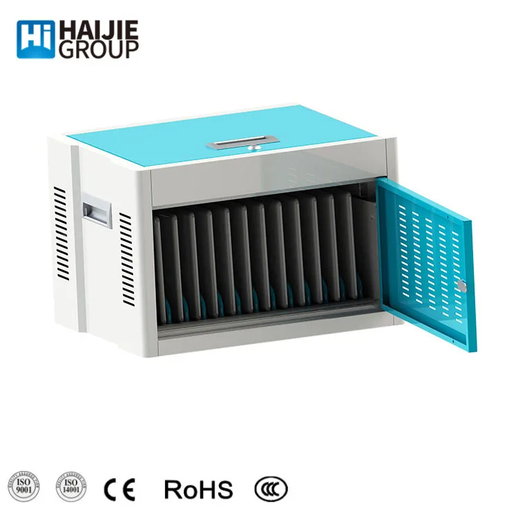 Low Price Laptop Charging Trolley Locking Laptop And Tablet Charging Station Cart