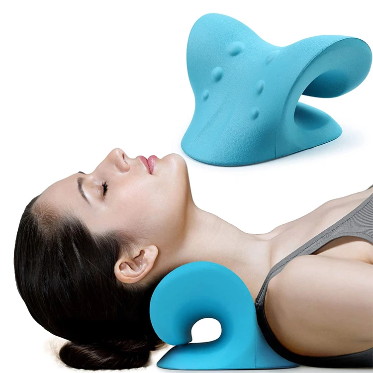 Oem Chiropractic Pillow Neck Stretcher Neck and Shoulder Relaxer Cervical Traction Device Chiropractic Foam Pillows Neck Stretch