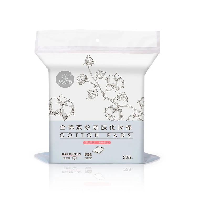Safety material skin friendly cosmetic cotton makeup remover Cosmetic disposable cotton wool pads