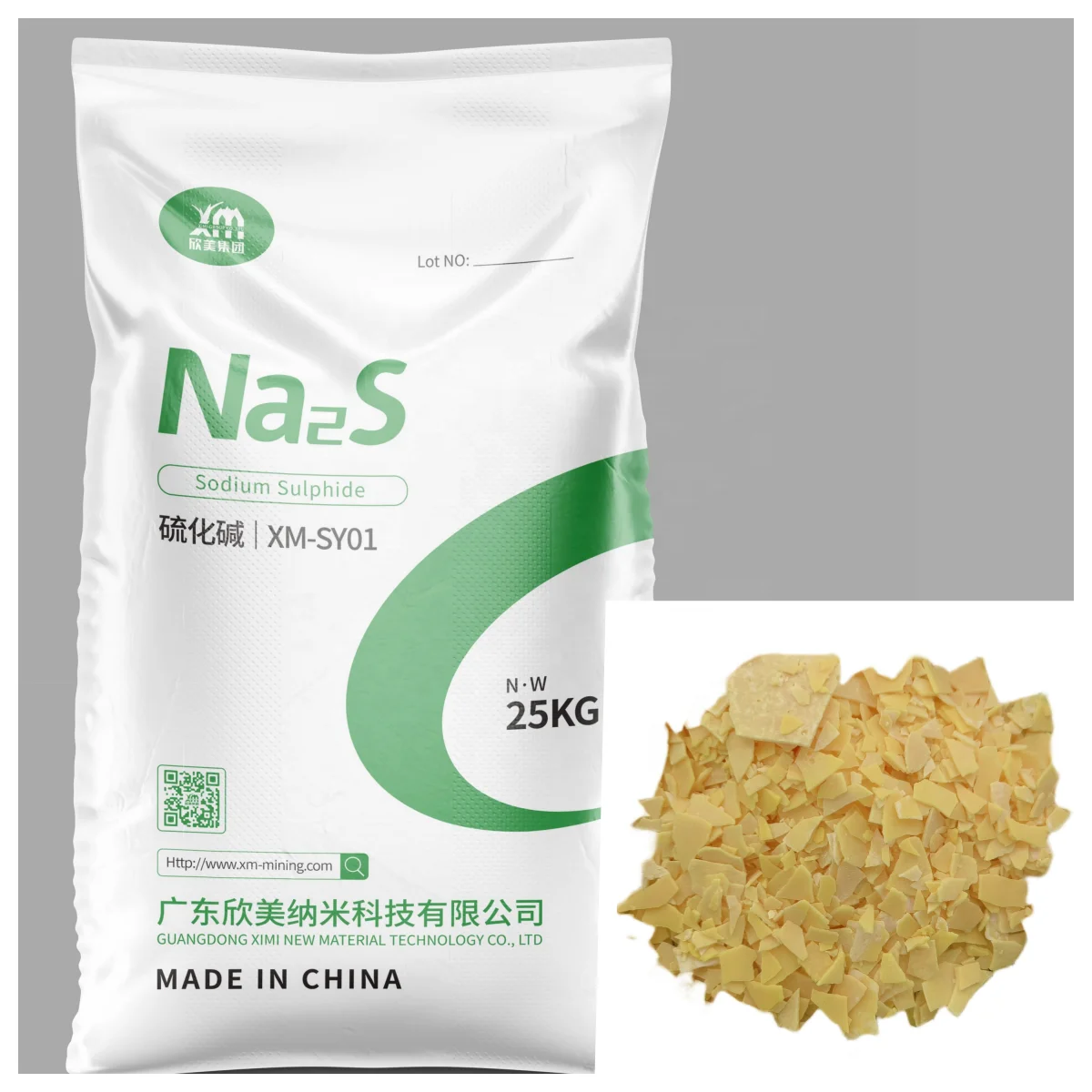 Ximi Na2S Sodium Sulfuret Flakes  for Leather and Textile with Competitive Price