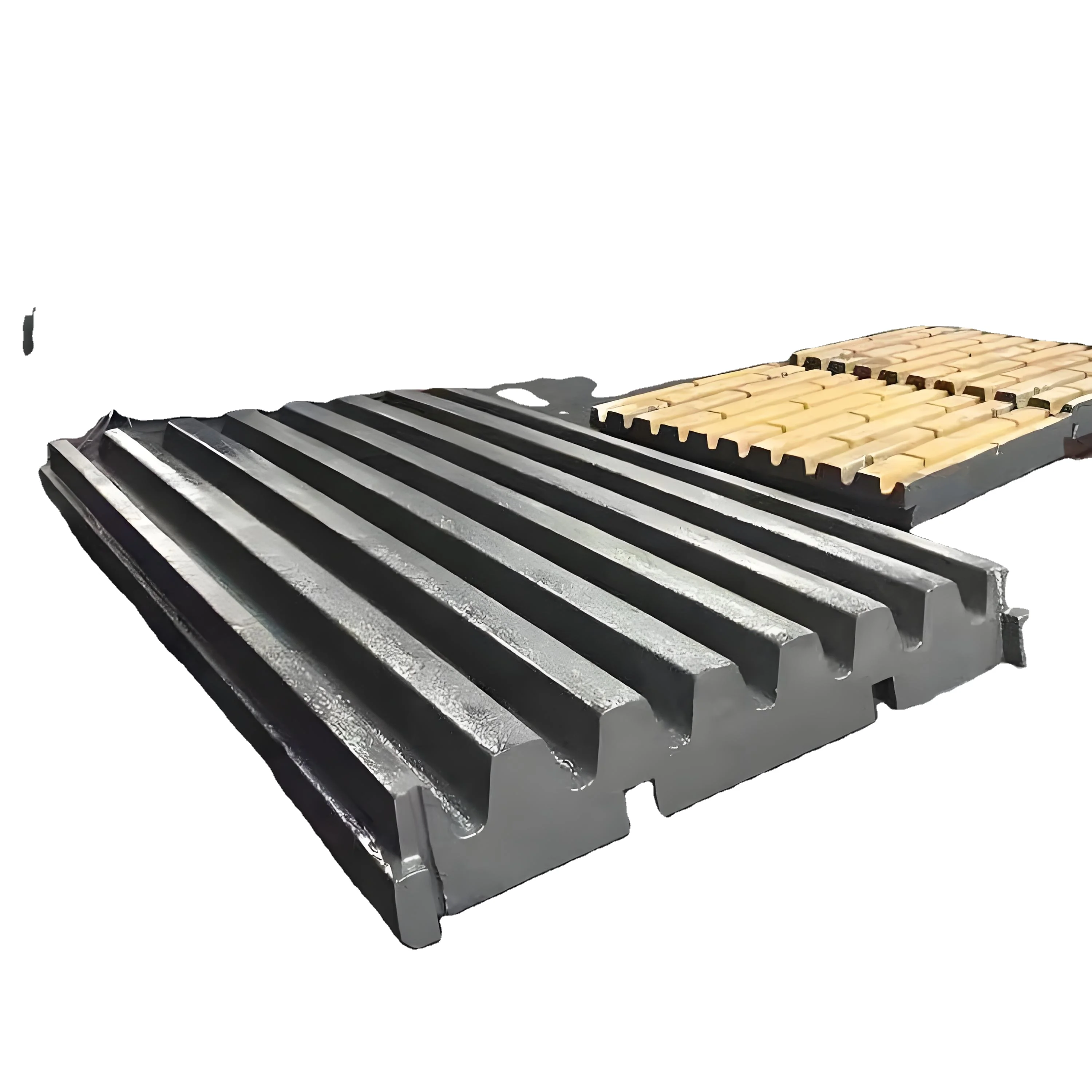 Fixed and Oscillating Jaw Plates for Jaw Crushers Steel Plates Jaw Crusher Wear Parts