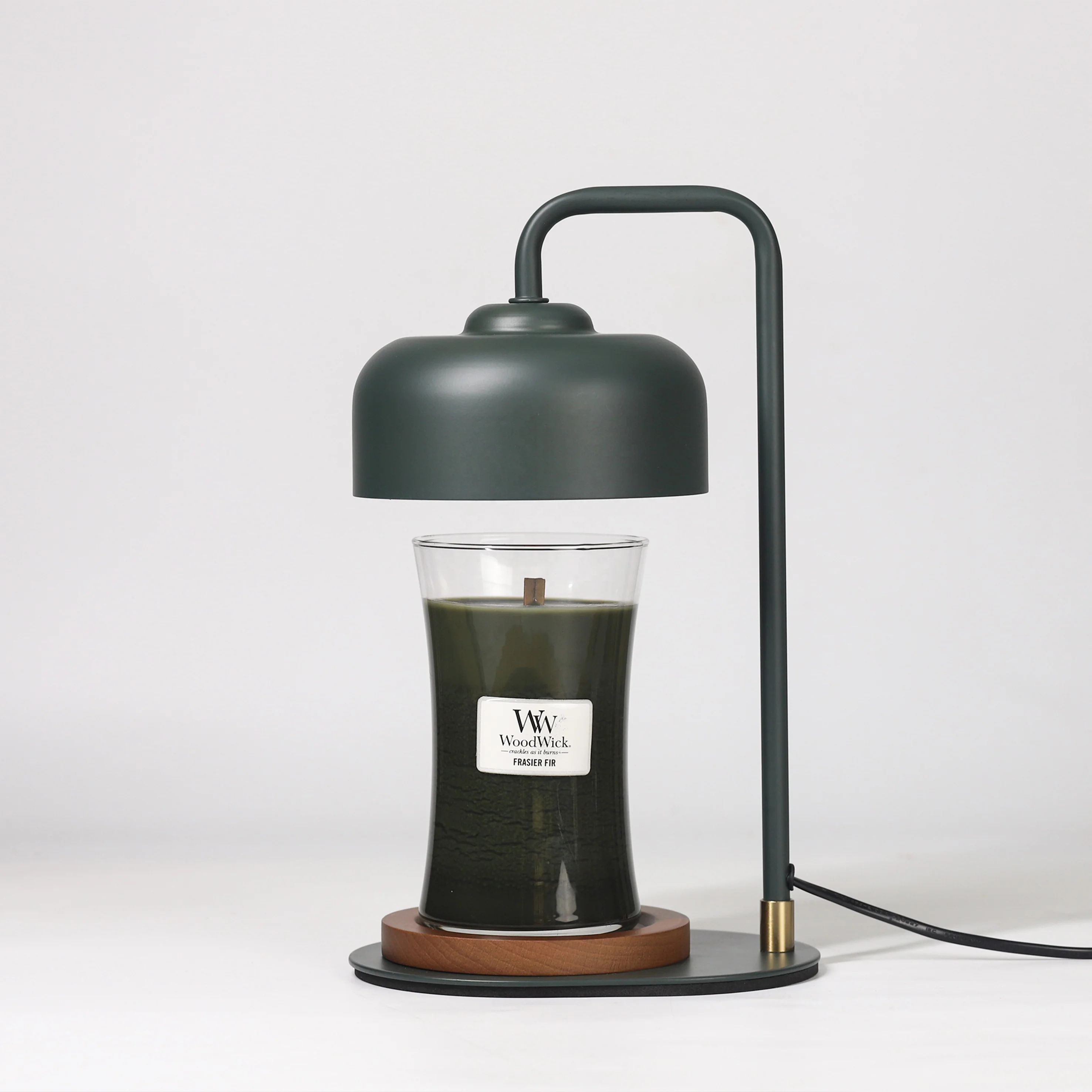 2024 indoor home decor Crown lampshade design metal fragrance Electric soy jar wax melts burner table lamp factory whole sale