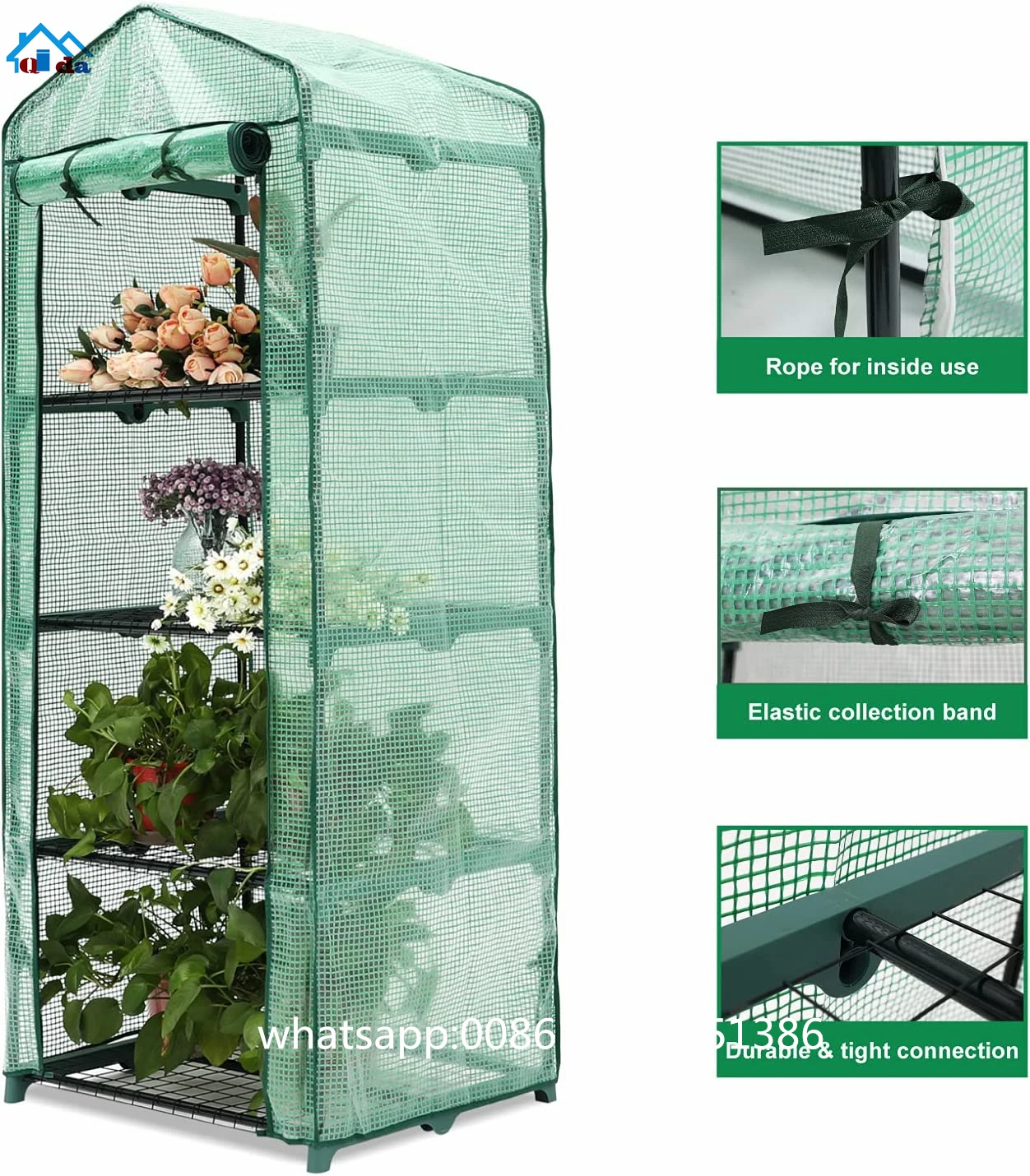 Garden Buildings Plant Cover Flower Greenhouses Mini Pvc Metal Garden Greenhouses