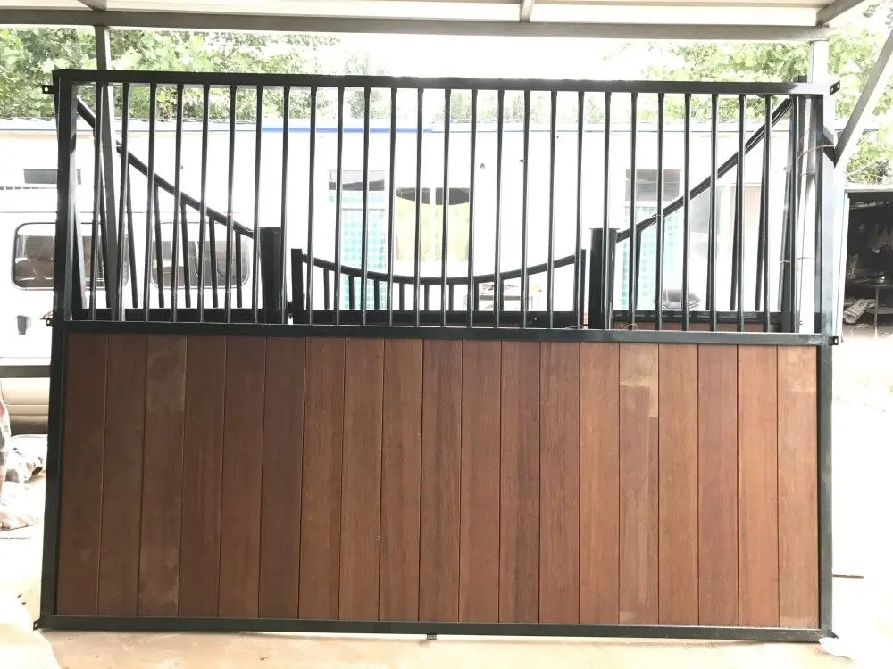 bamboo wood  wpc board horse stables horse front stall panel divider customized