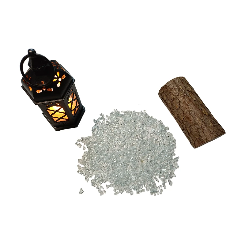 Langfang Supplier 2-4mm Clear Michaels Crushed Glass Colorful  Large Crushed Glass For Landscape