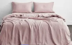 Luxury 100% pure linen imported from France duvet sheet  fitted sheet pillowcase bedding set