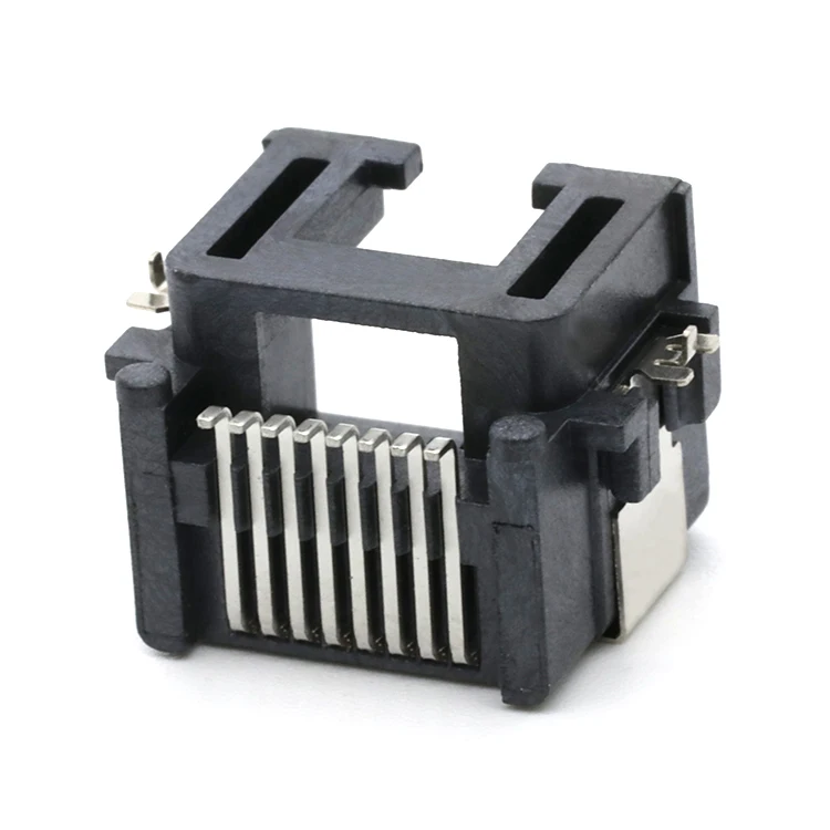 RJ45 Modular Mid Mount 8.6MM SMT Type RJ-45 8P8C Female Socket Connector