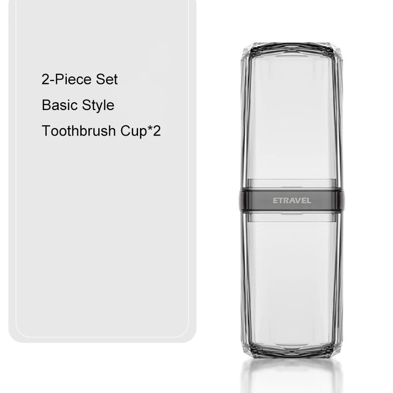 Transparent travel kit can carry toothbrush cup ABS material travel tooth mug