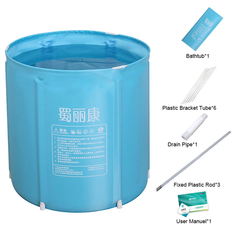 Eco-friendly PVC Deep Soaking Folding Portable Ice Bath Tub