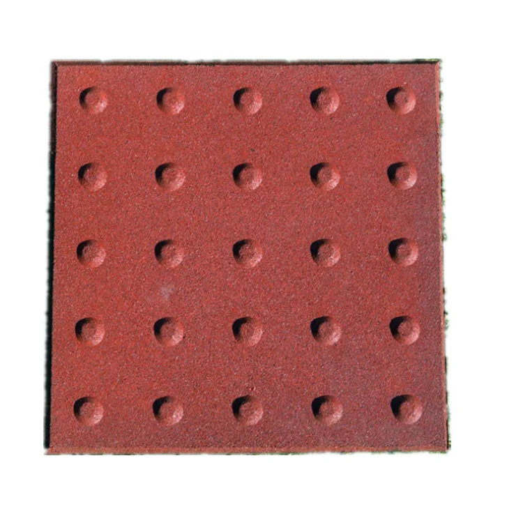 Потайной тактильный тротуарный безопасный резиновый настил