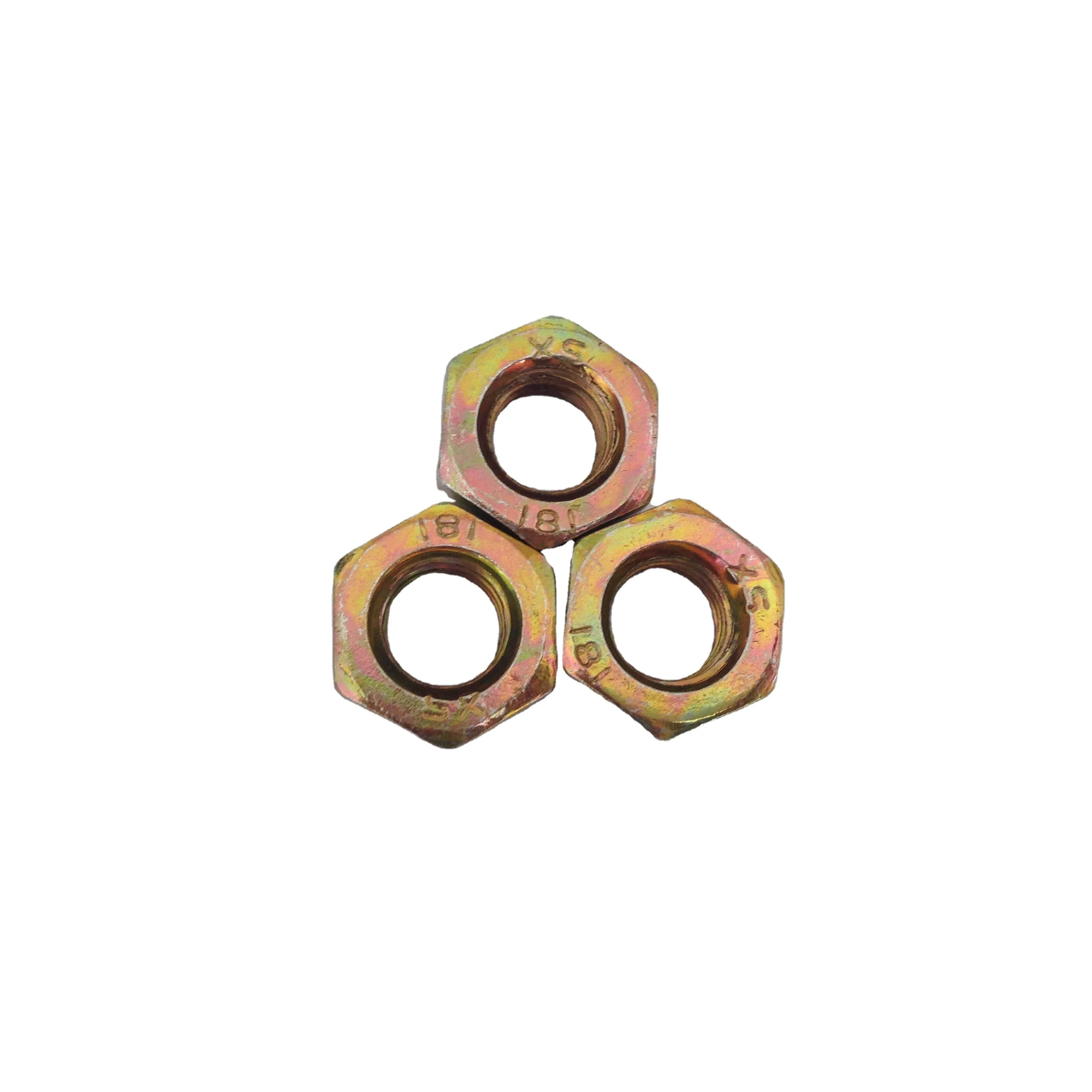hexagon nuts din934 unc bsw standard perno tuerca grade 5 negra 1/4 1/2 3/8 5/8 3/4 high tensile 10b21 q235 low carbon steel