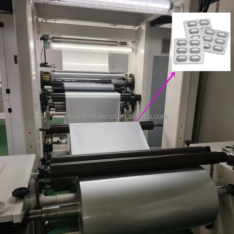 OPA/AL/PVC laminated coated  and printed Cold forming aluminum blister foil for tablets packing machine