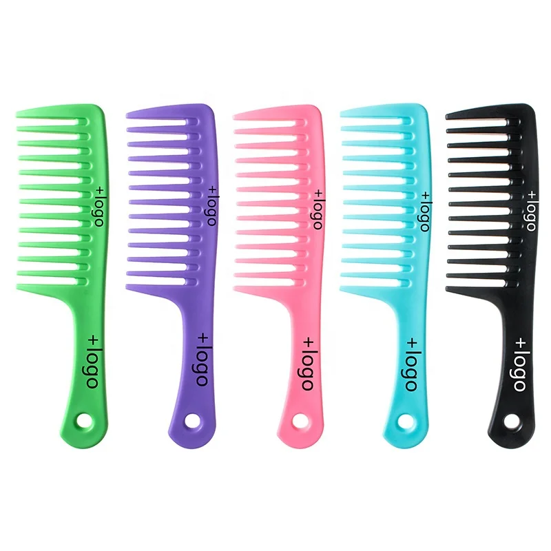 Hot Sale Wet Haircut Barber Hair straightener Comb Big Wide Tooth Comb Long Hairdressing Hair Curly Combs