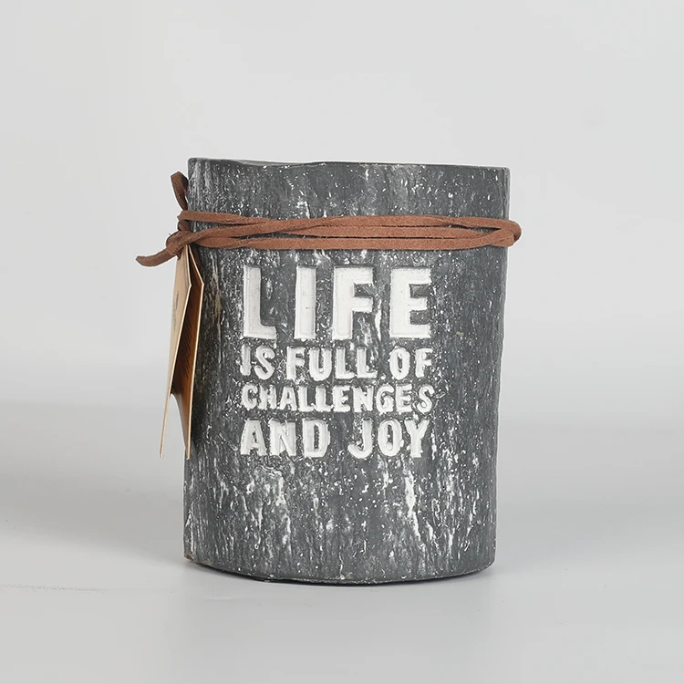 Cement Bottle Candle Container 5% Fresh Water Home Decoration New Valentine Candle Holder