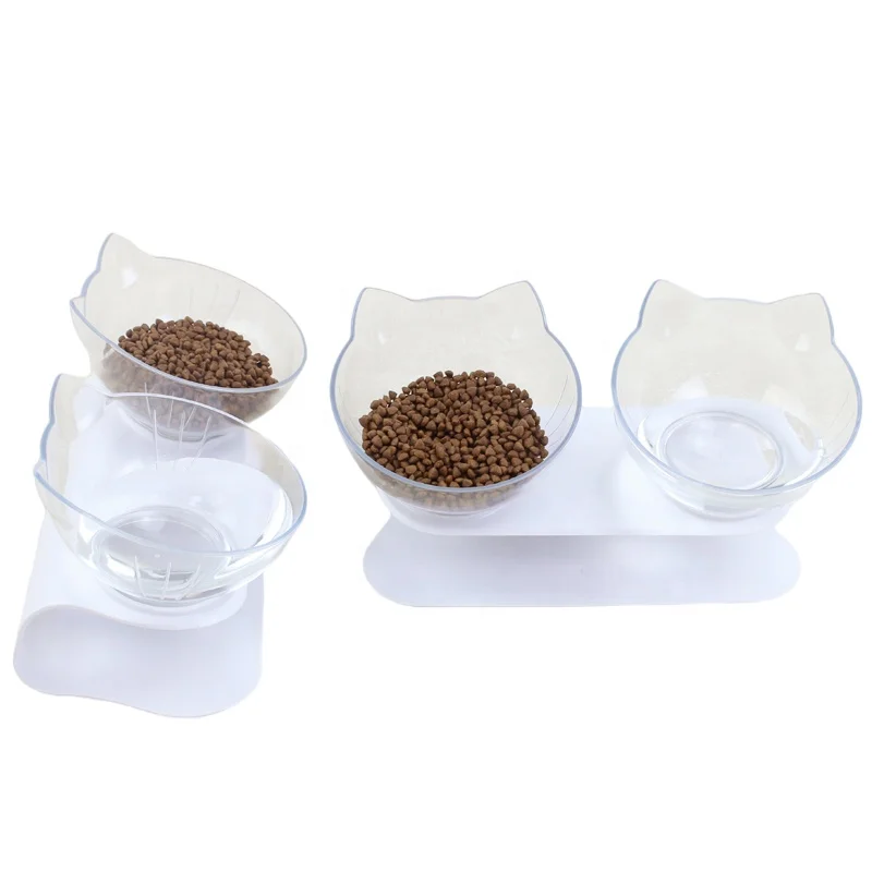 Cute Cat Ear Shape Pet Dog Bowl Animal Modeling Hot Sale Large Good Grade Water and Food Pet Bowl