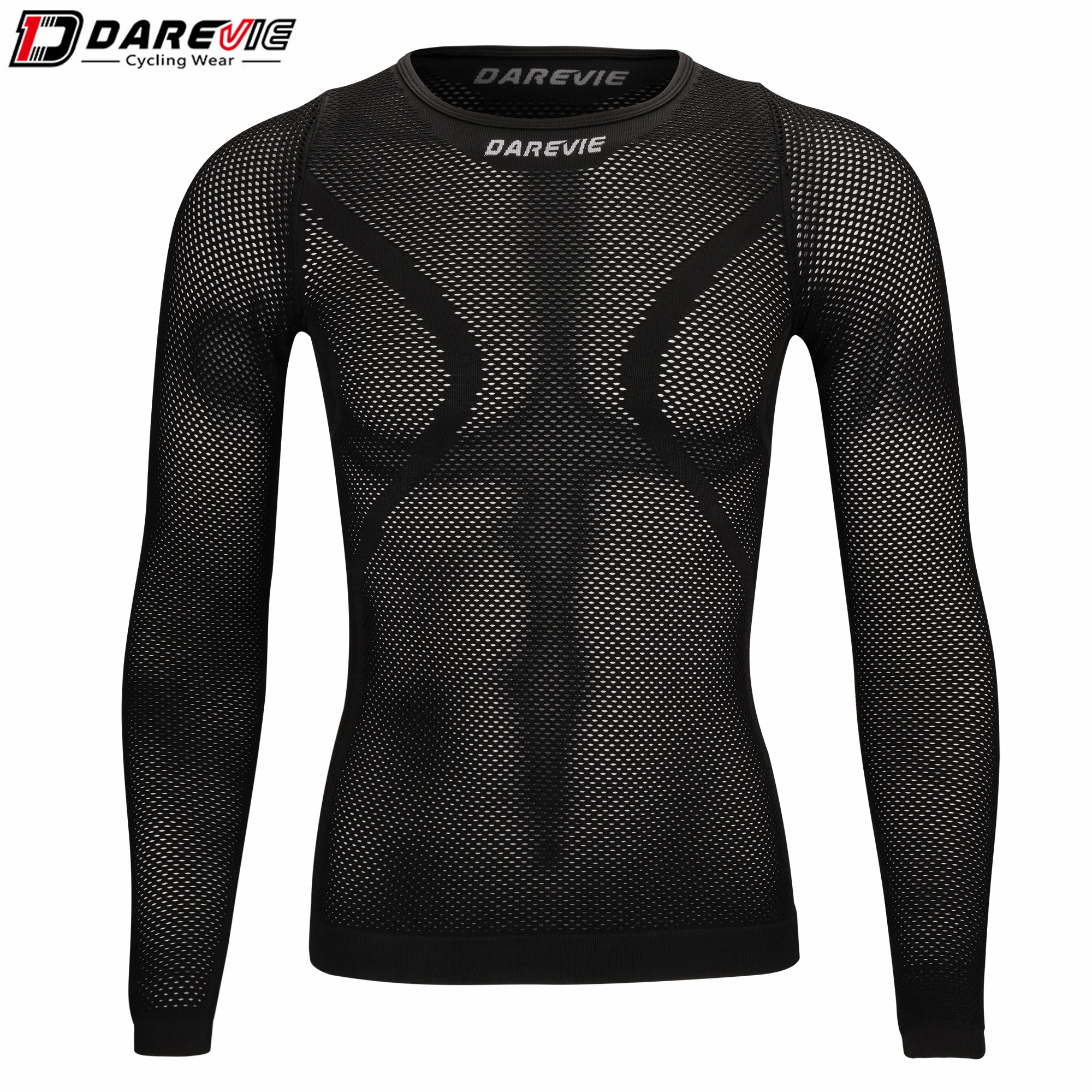 Men Gym Compression Under Base Layer Tops Absorb Sweat Quick Dry Blank Seamless Shirts Football Base Layers