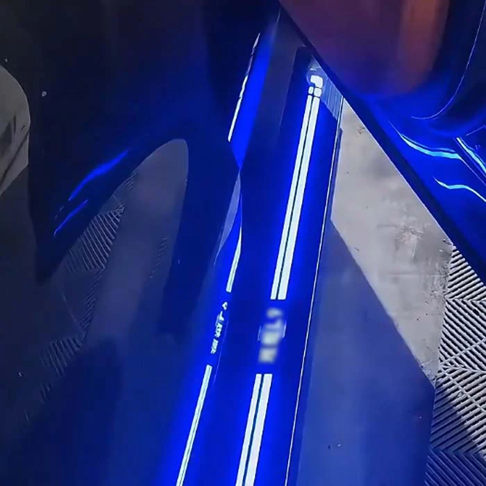 Automatic Electric Power Side Step Running Board Aluminum Alloy pedal double Led Light for Geely xingyue
