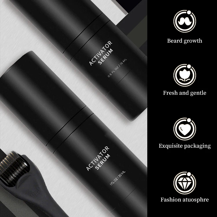 Private Label Organic Growth Strengthens Oil Kit Cleansing Wash Men Beard Shampoo Conditioner Beard Care Growth Set